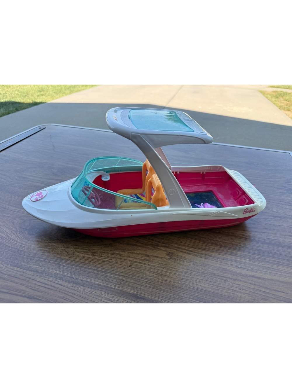 Barbie Boat Dolphin Magic Ocean View Mattel 2016 Speed Boat Floats